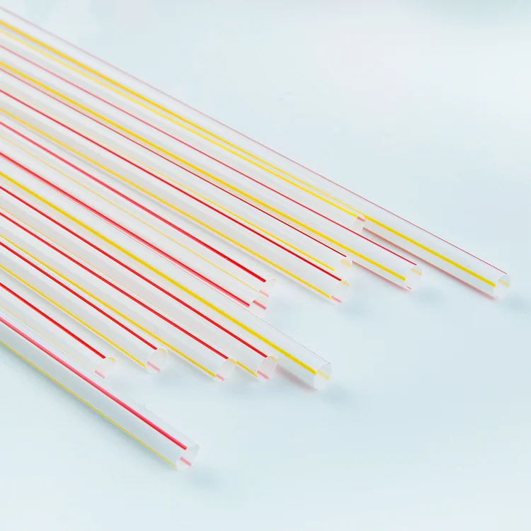 Plastic Bubble Tea Milk Tea Boba Drinking Disposable Straws Transparent Black Colorful Straws