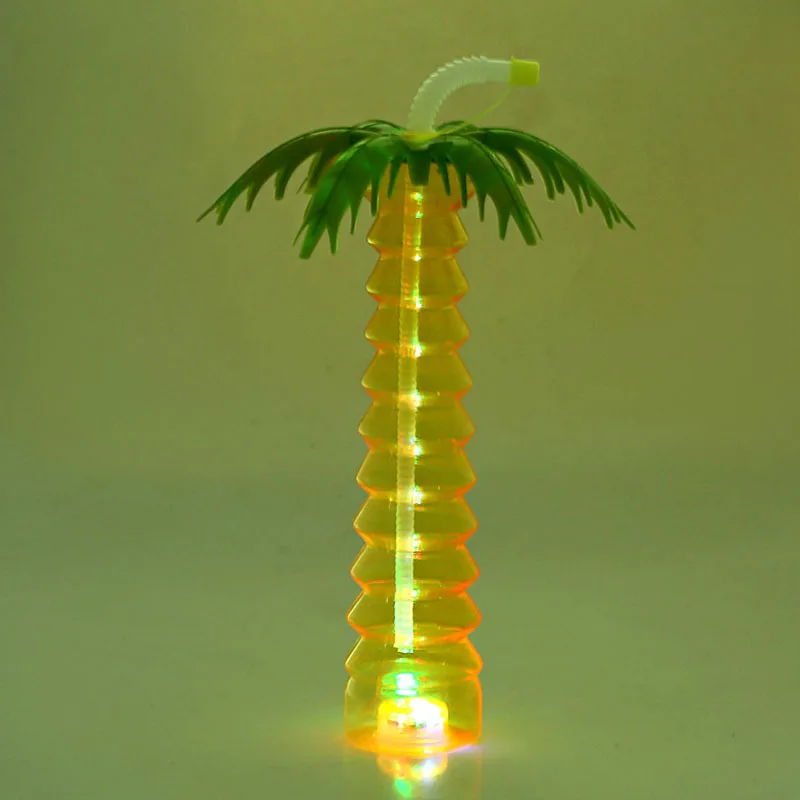 Crazy Drinking Beverage Juice Led Palm Tree Lights Yard Slush Party Milk Tea Cups