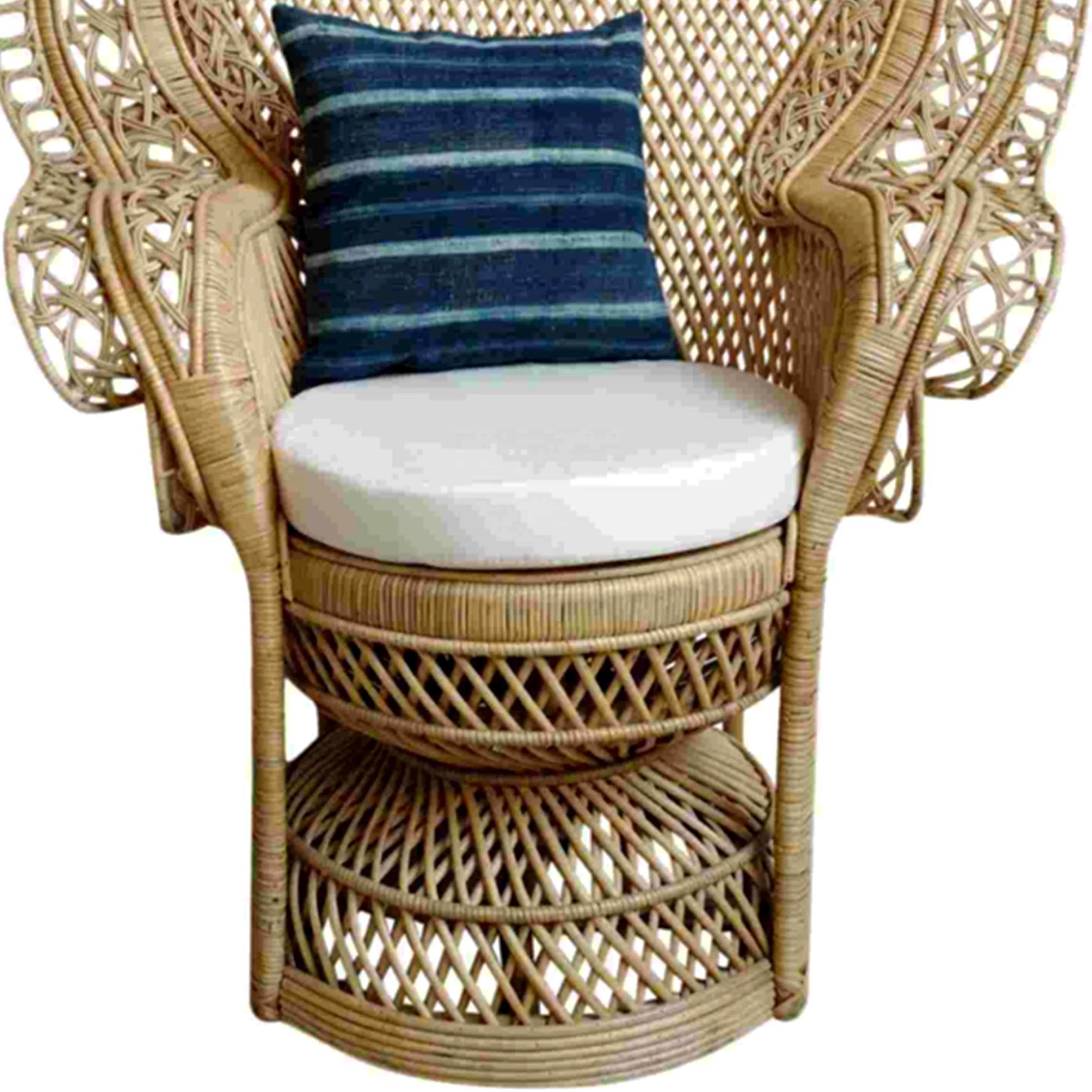 Первоклассный ротанговый стул mahдра в форме павлина в форме яйца светло-коричневого цвета для гостиной