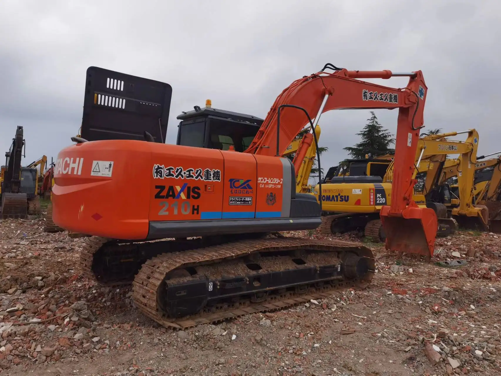 Japan imported hitachi zx210 excavator used zaxis 210 hydraulic tractor excavator second hand zx210 zx 210-3 construction digger