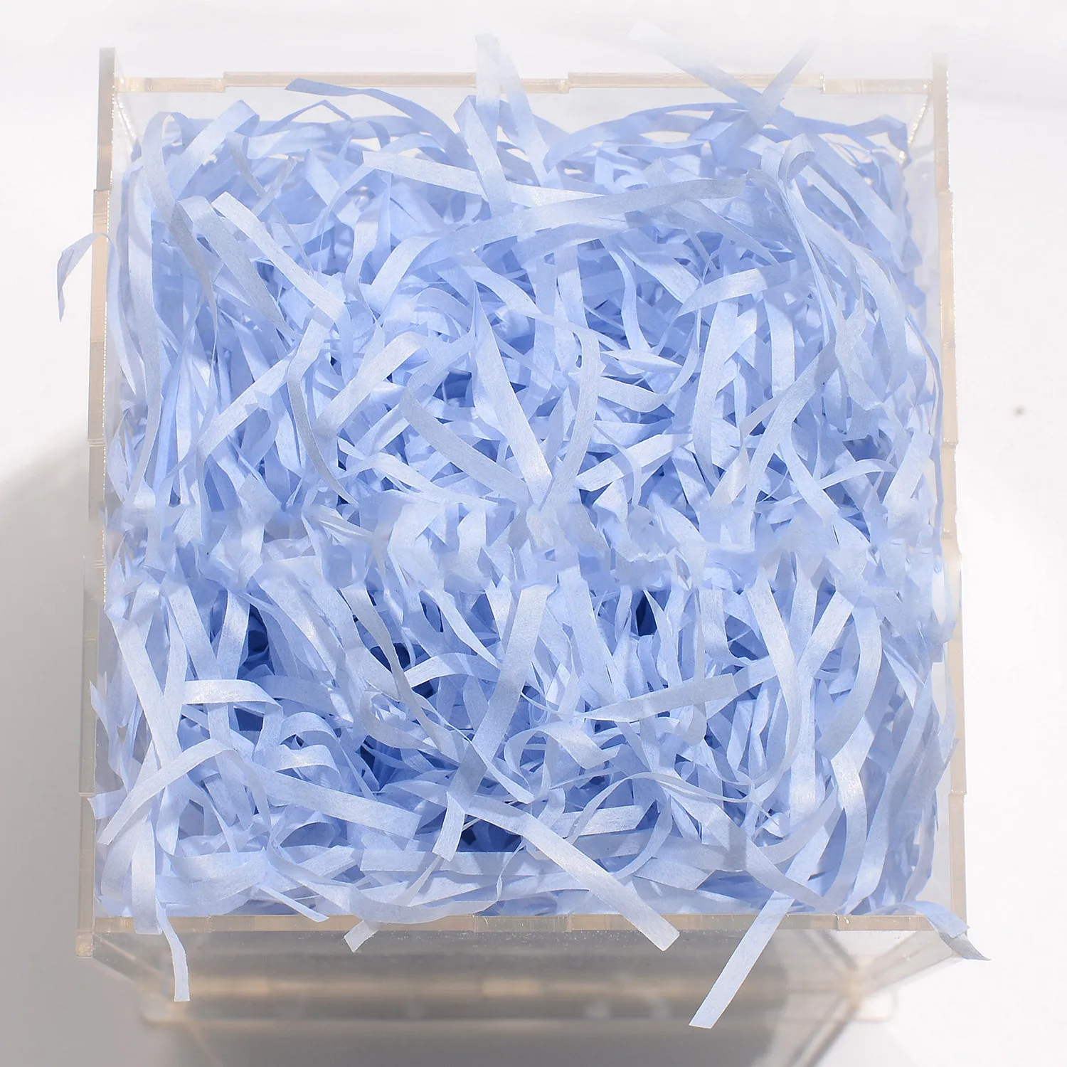 
Recycled bulk baled zigzag decorative gift box black kraft crinkle tissue packing shredded paper for packaging 