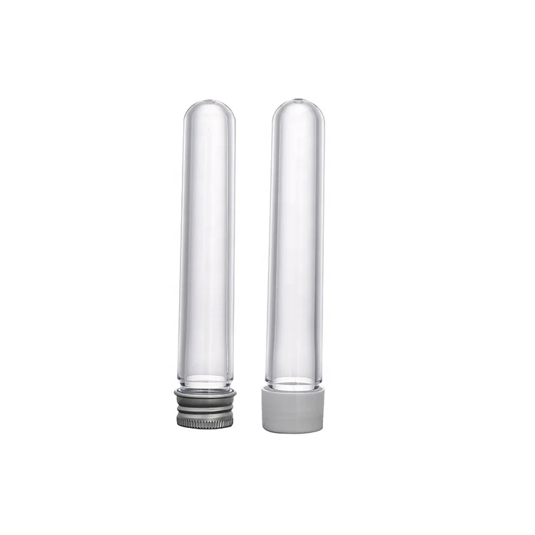25ml Transparent Cylindrical Plastic Bath Salt Containers Plastic Test Tubes