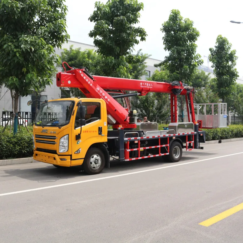 28 meters Straight arm Aerial Working platform, aerial lift platform vehicle for Street lights maintenance,