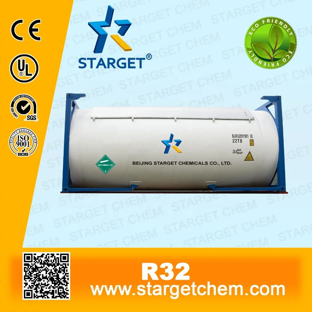 
High Quality Fast Delivery Ton Cylinder Gas Refrigerant R32 
