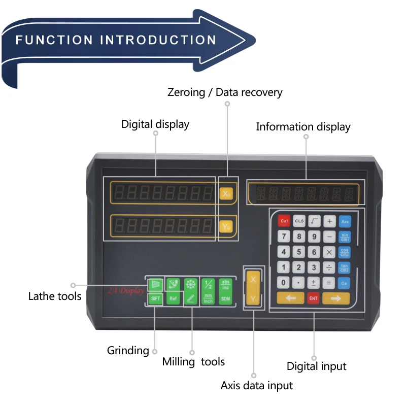 Professional Ditron Digital Readout(DRO) D100 with Linear Scale/High Accuracy Optical Linear Scale System