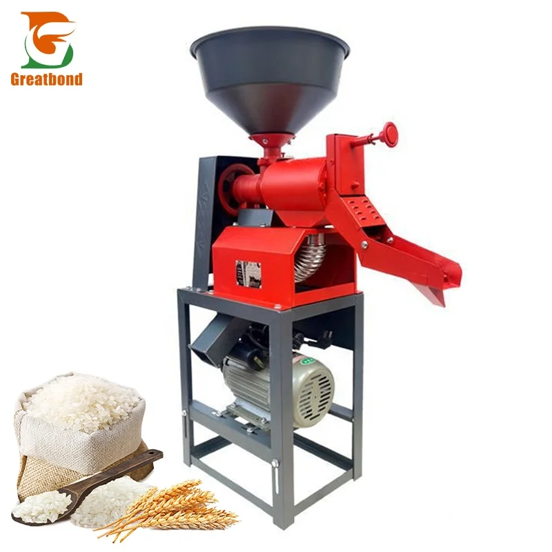Good Price Automatic 6NF4-F26 All In One Commercial Household Combined Vertical Rice Mill Machinery Milling Machine With Motor