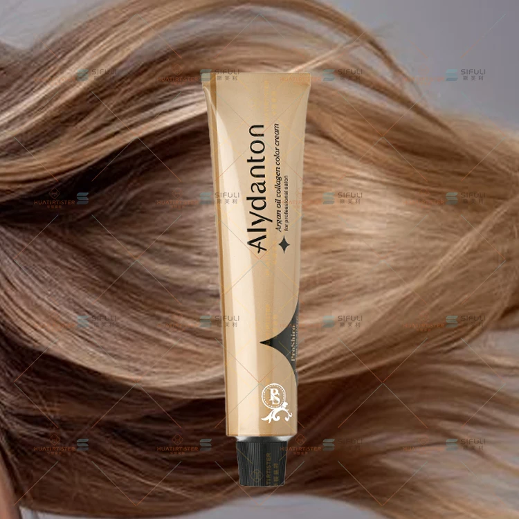 Huati Sifuli Alydanton 100ml Hair Color Permanent no ppd Ammonia natural collagen argan oil purple Dye black pink silver cream