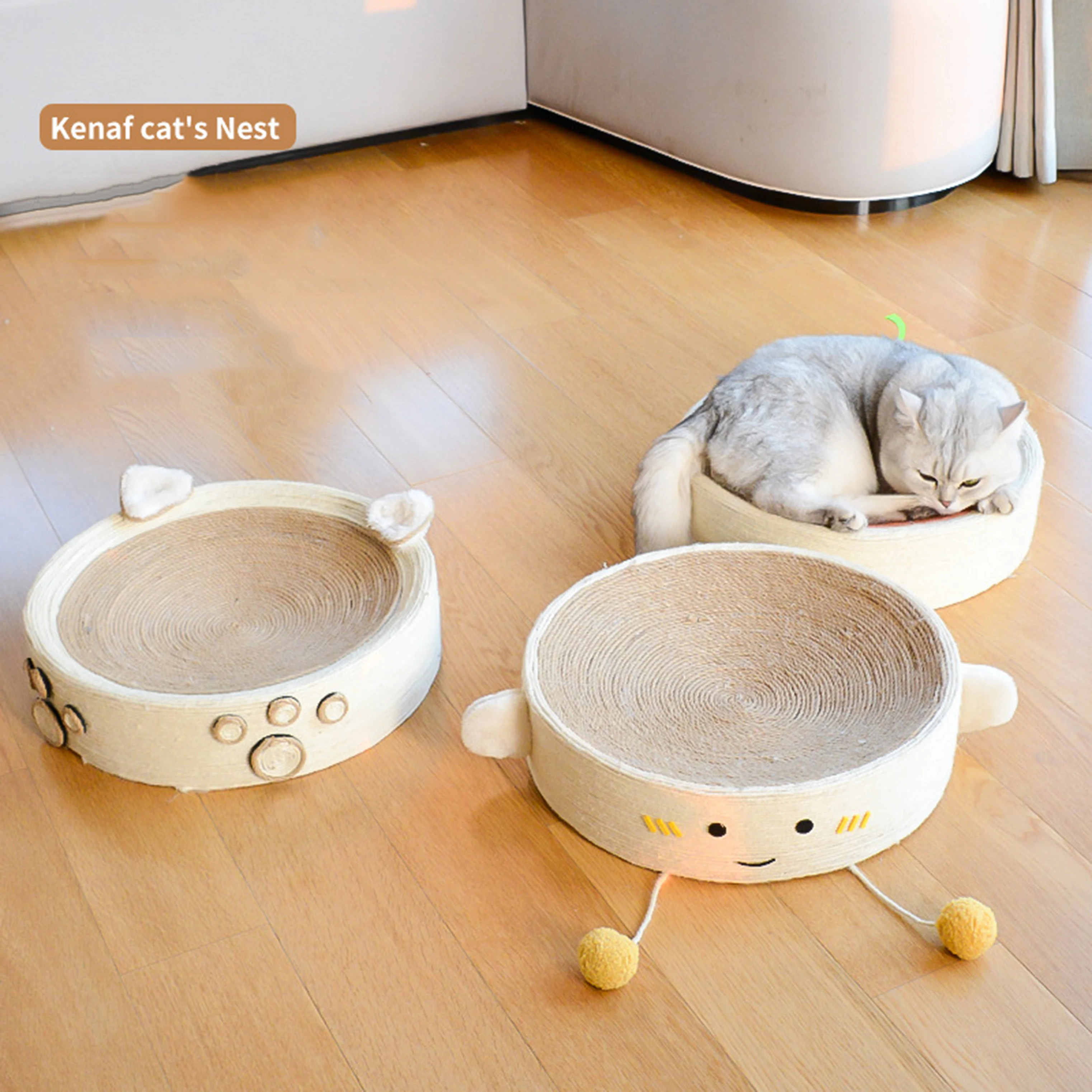 Круглое гнездо для кошек универсальная прочная игрушка лета товары домашних животных доска захвата оптовая продажа