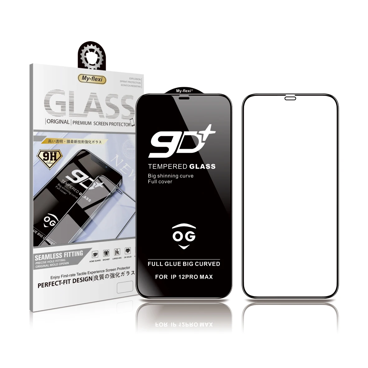  Мобильное закаленное стекло для защиты экрана Iphone 13 12 Pro Max 8 Plus My-flexi Factory 9H 9D 0 33
