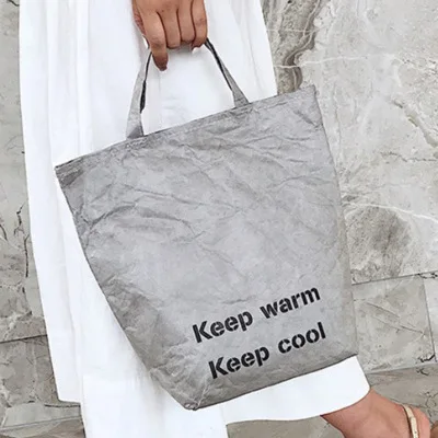 OEM Cooler bag Thermal bag Tyvek Paper Insulation Bag for Lunch Food Picnic Use