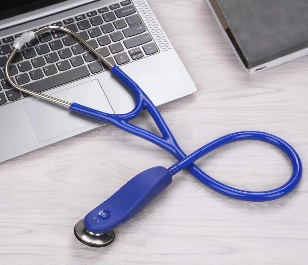 SZMIQU новый дизайн больничный врач двойная головка Электрический стетоскоп OEM кардиология цифровой