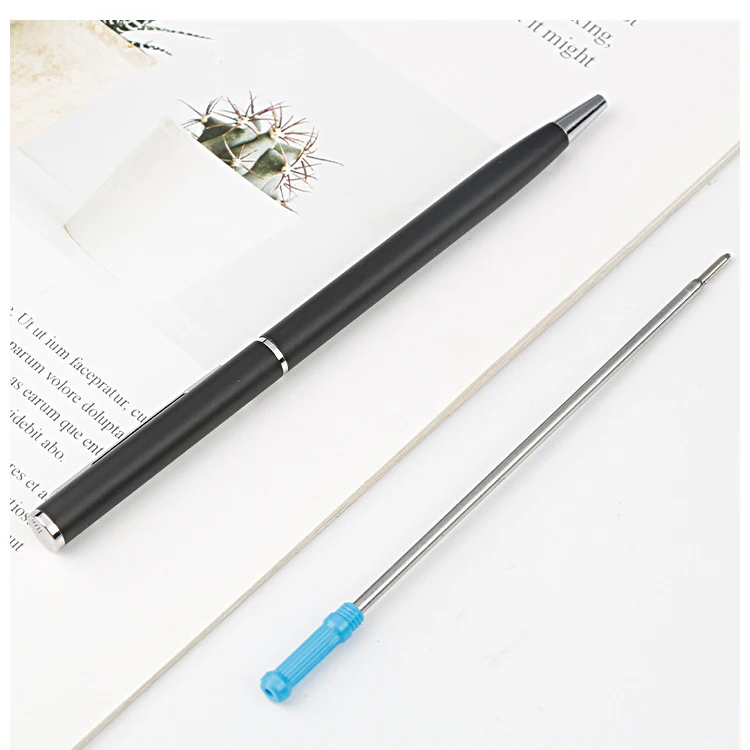 Metal Empty Glitter Ball Pen Refill Cheap Short Ballpoint Pen Ink Refills Replaceable Metal Pen ink Refill