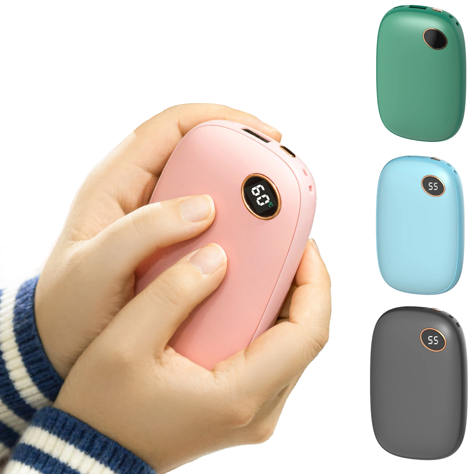 6000mah Winter Mini Portable Electric Hand Warmer Power Bank USB Rechargeable Handwarmer Reusable Hand Warmer