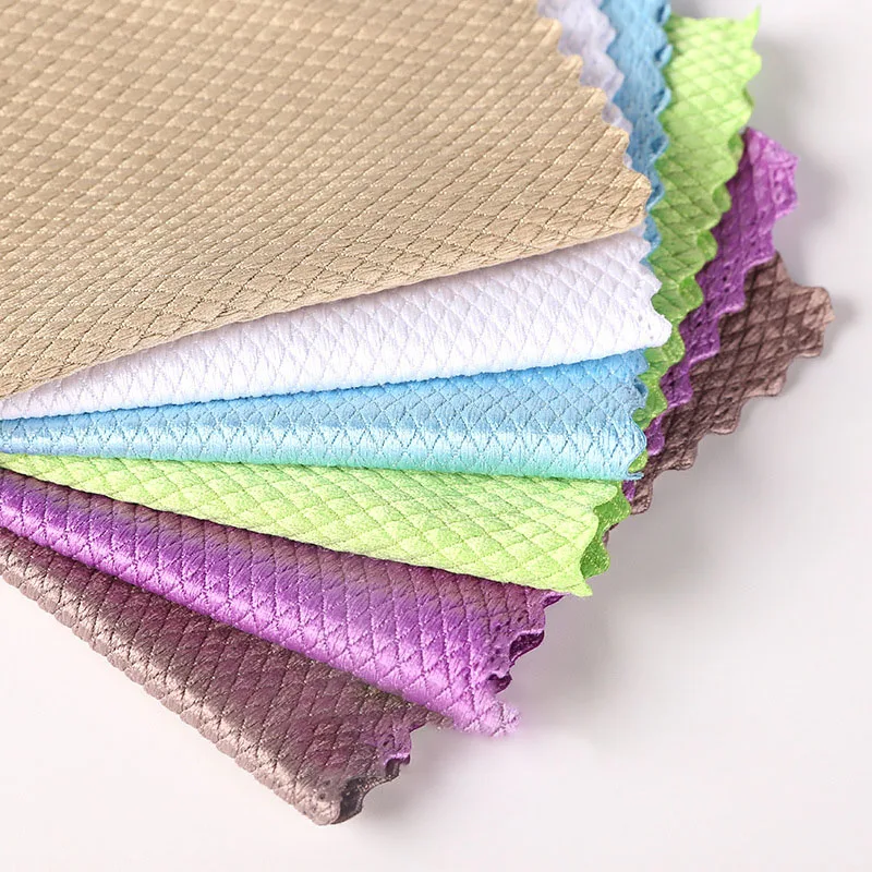 Modern 100% Polyester Microfiber Dish Rag Reusable Household Kitchen Cleaning Cloth Polishing Glass Free Car Wash Packaged Bag