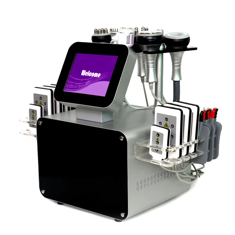 Metal Probe Vacuum Cavitation System Lipolaser Pad S-shaped Body Shaping Machine