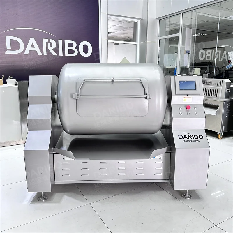 DRB-GR500G Stainless Steel PLC Control Marinated Meat Salting Vacuum Marinator Meat Tumbler Salt Marinade Mixer Machine