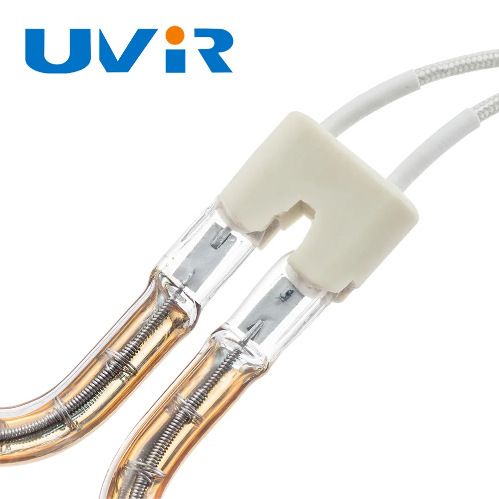 2000W Round infrared heater lamp Annular tungsten filament halogen heating lamp