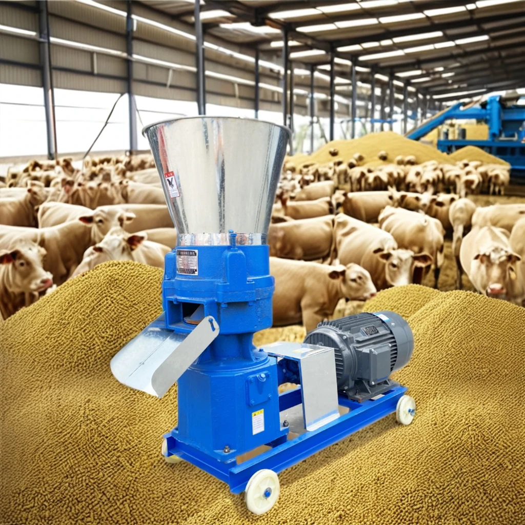75-150kg/h Hot Selling Feed Processing Machine Household Animal Food Making Machine Factory Made Feed Pellet Machine
