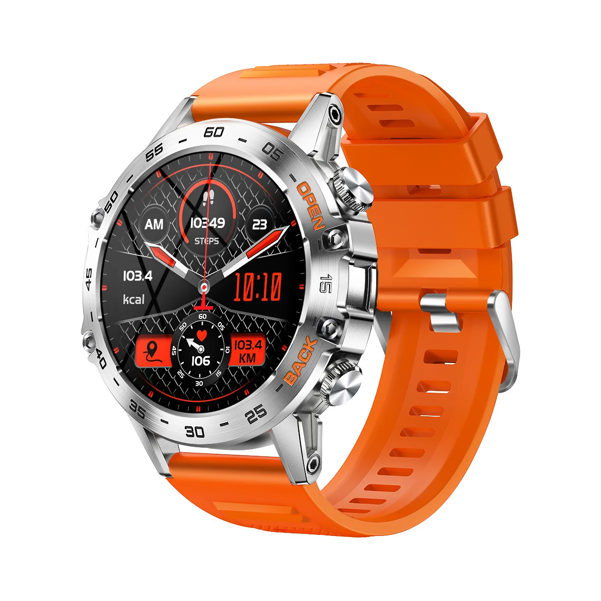Men Smartwatch K52 Outdoor Watch 1.39inch HD Display Chip RTL8763EW BT Calling 20 Sport Modes Heart Rate Monitoring
