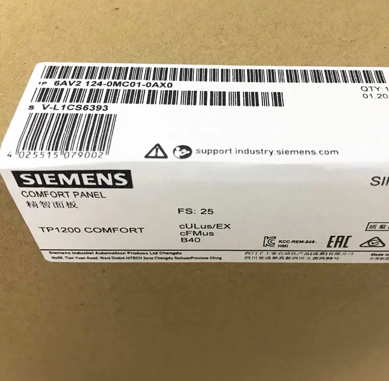 Промышленная многофункциональная Удобная панель Siemens Hmi 6av2124-0mc01-0ax0 сенсорный