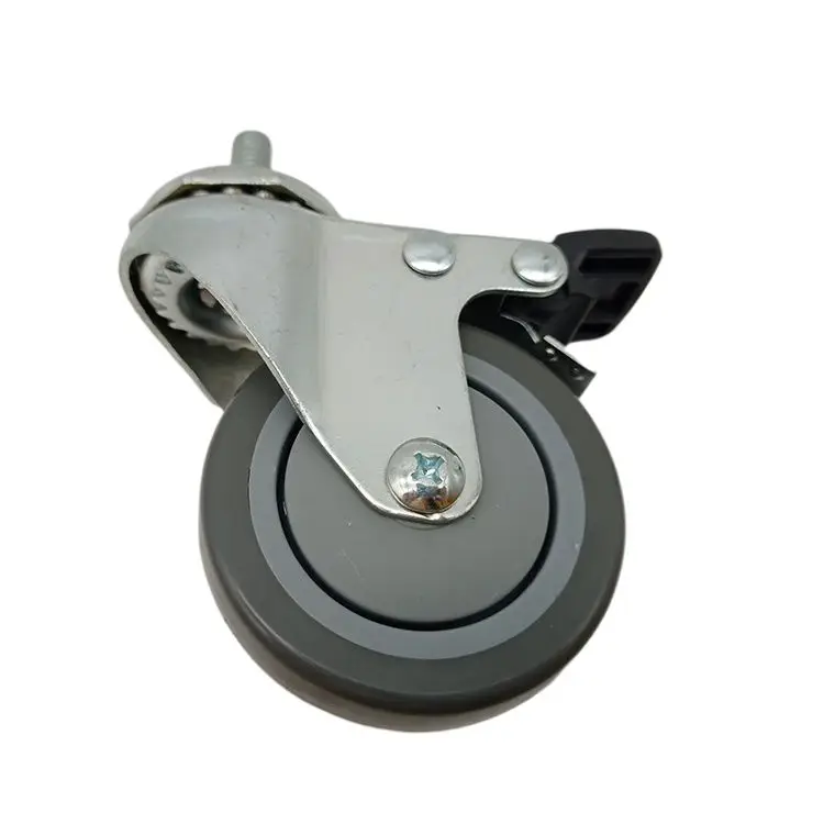 Роликовое колесо плоский одиночный болт сверхмощный Промышленный оптовая продажа серый роликовый ролик с верхней