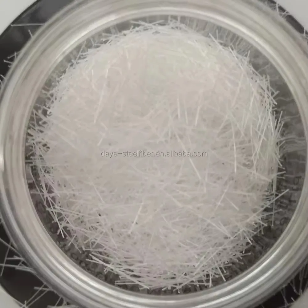 8mm High Temperature Polyester Polymer Synthetic Fiber Polypropylene Fiber for Concrete Pipe Building Materials