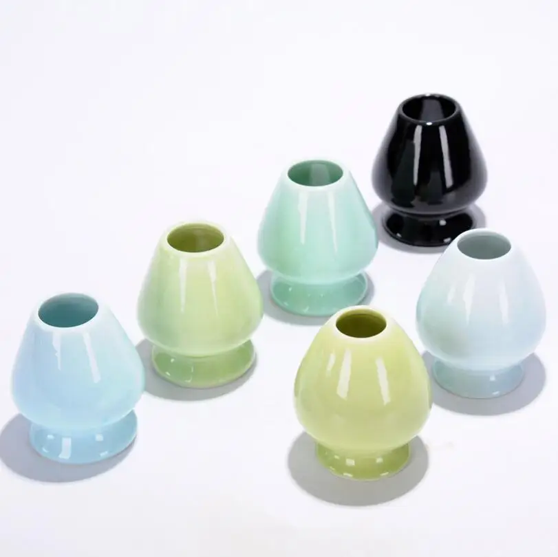 Ceramic Holder fit for Traditional Japanese Tea Ceremony Starter Matcha Chasen Whisk Stand Holder