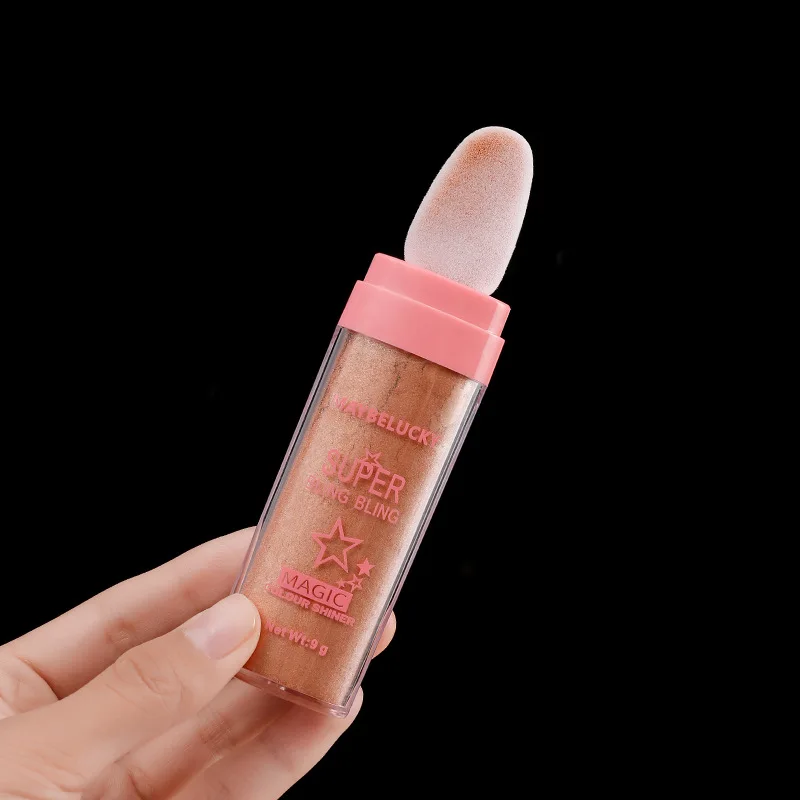 highlight fairy shadow pink glitter delicate contour stick brighten full body pat powder