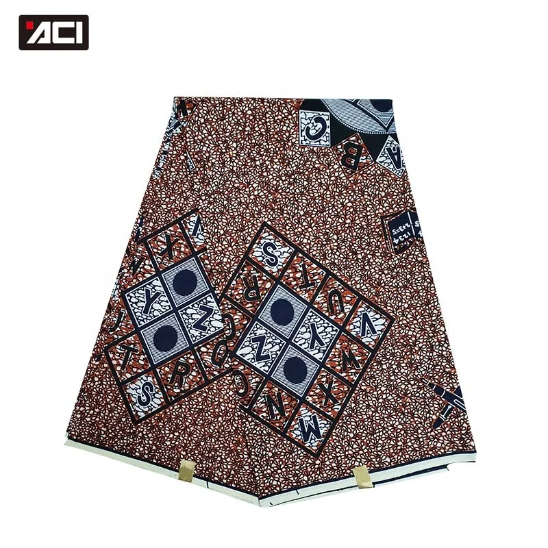 Африканская ткань с принтом ACI Batik, 6 ярдов/шт., модная ткань из Анкары, африканские восковые ткани, настоящие Африканские Восковые ткани из Анкары