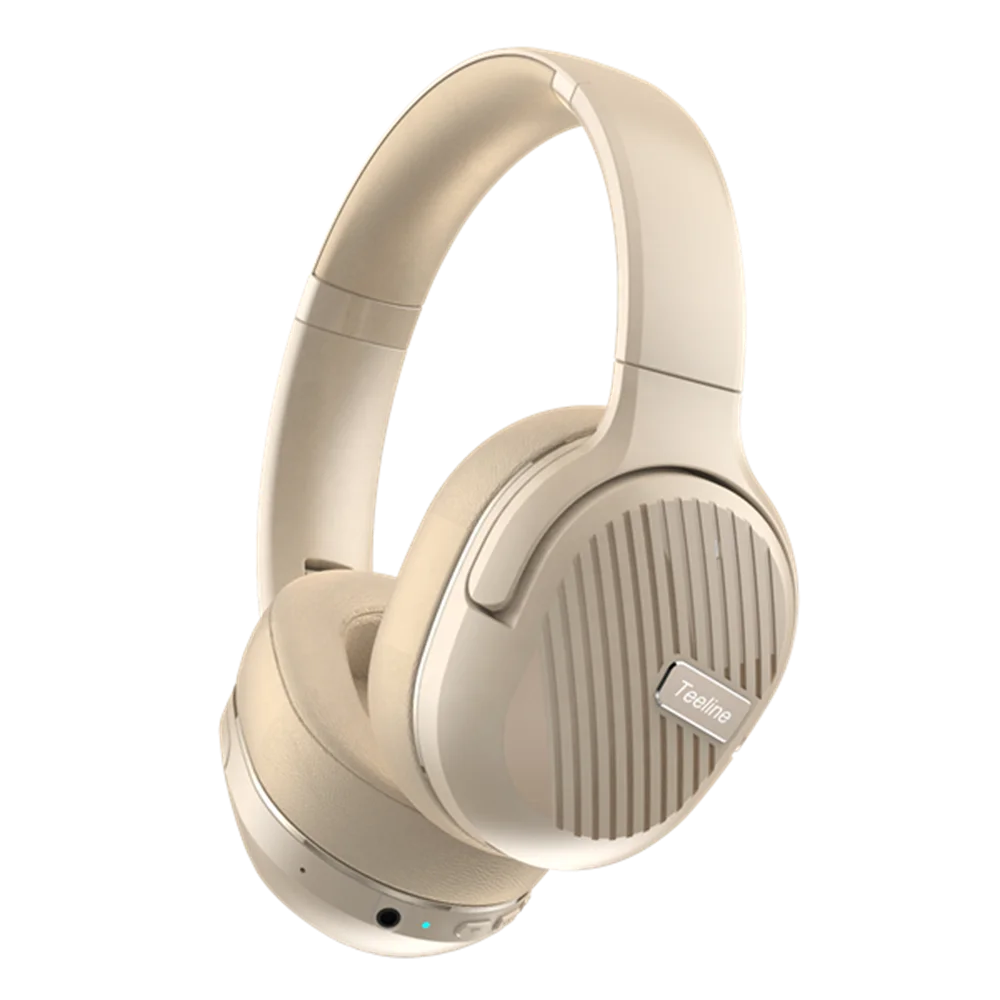 Wireless headphones Over the ear headsets  Hybrid Active Noise Cancelling headphones QCC3034 Chipset  50Hs playback