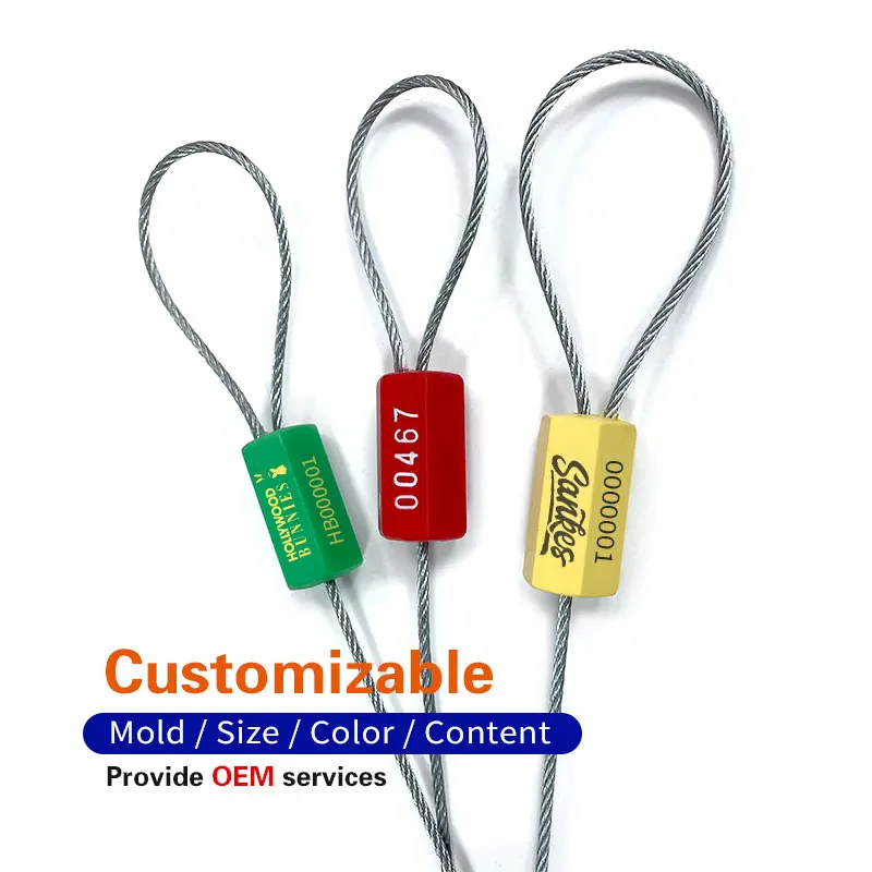 Container cable Seals With Serial Numbers Tamper Proof Wire Seals Marine Cable Seal Lock