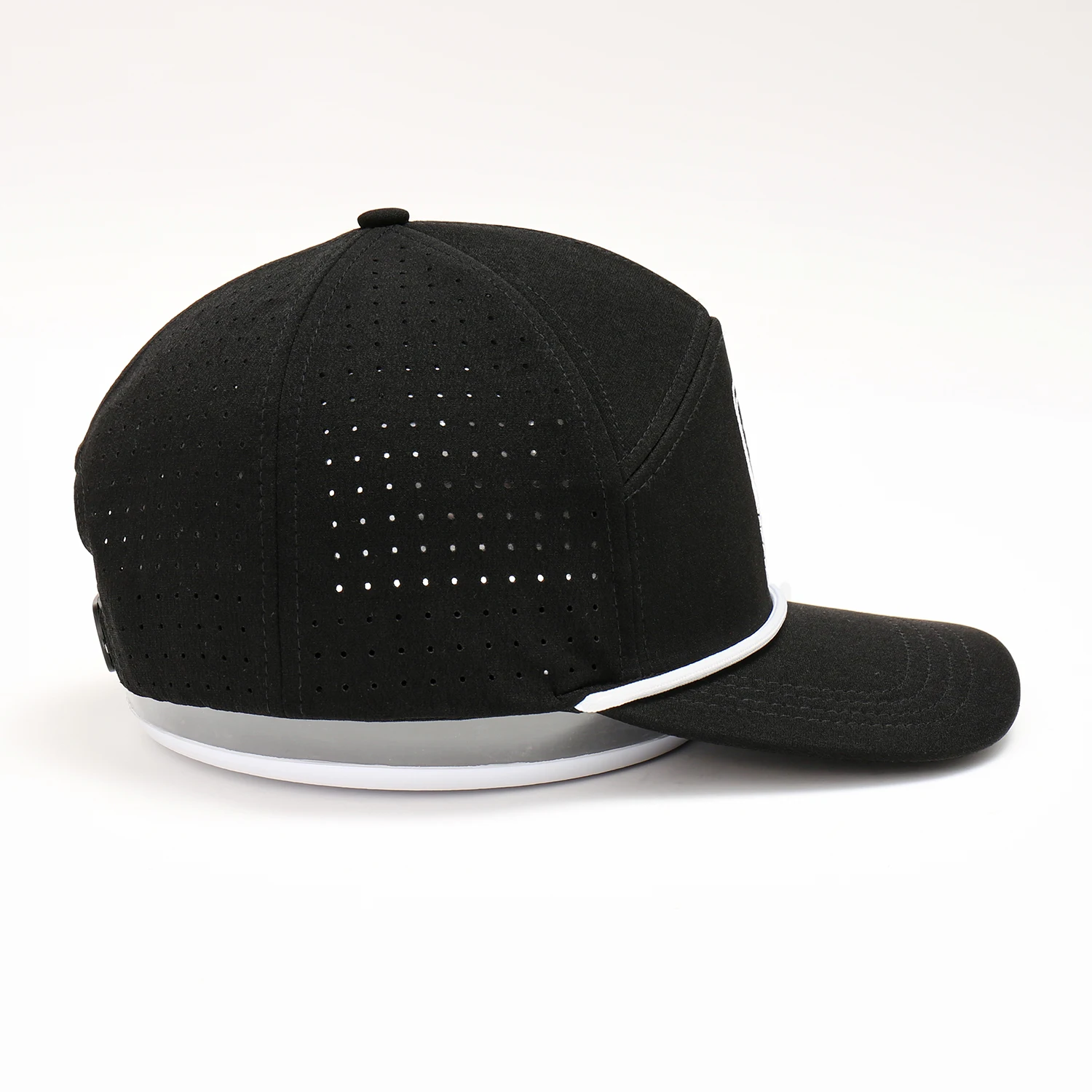OEM ODM simple design structured cotton curved brim baseball hat with custom 3d embroidery logo perforated polyester golf cap
