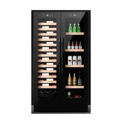 Wholesale prices compressor 2 zone beverage wine refrigerator cooler