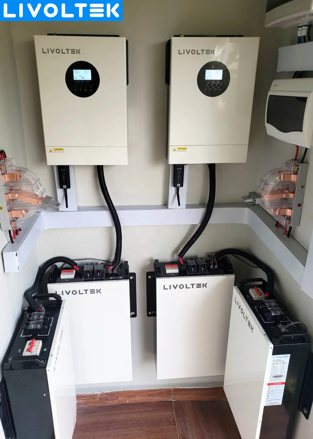 LIVOLTEK 5kwh Lifopo4 Lithium Batteries Best Price 51.2V 100Ah 200Ah 5kw Lithium Battery for Solar System Home Use