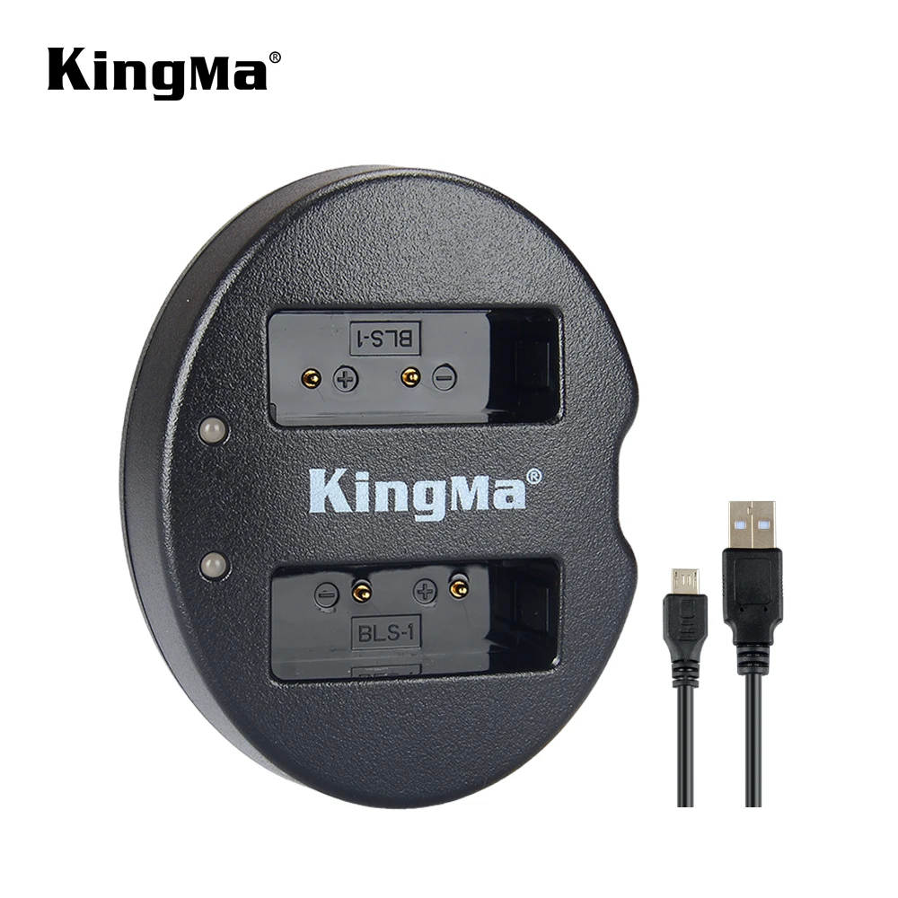  KingMa BLS5 зарядное устройство с двумя usb-портами BM015-BLS5 для цифровой камеры Olympus BLS-1