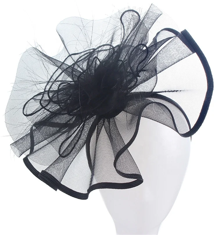 Flower Net Fascinator Headband Wedding Alice band Ladies horse race headband