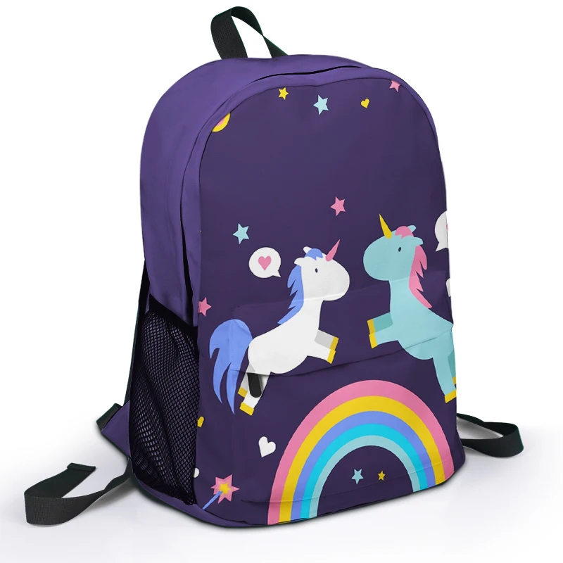 Hot sale Sublimation print full color custom pattern durable students anime Backpack School Bags