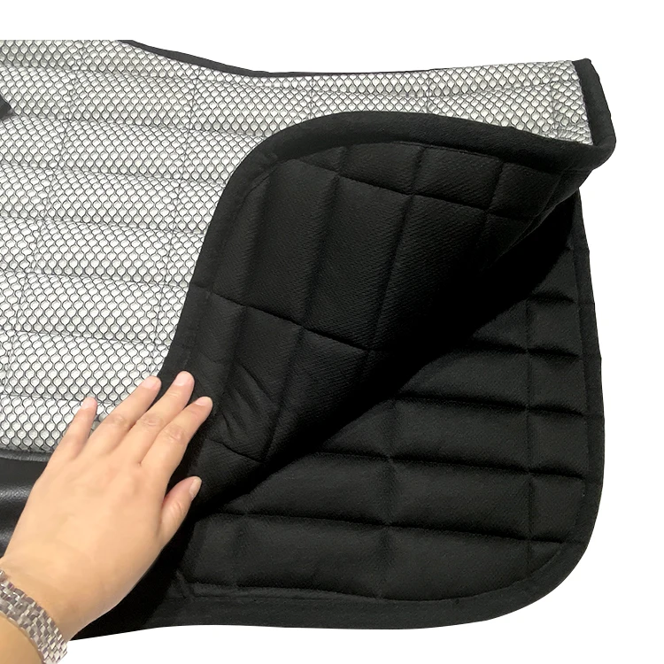 Wholesale Horse equipment comfortable and breathable Sandwich mesh saddle pad horse saddle pad set OEM ODM