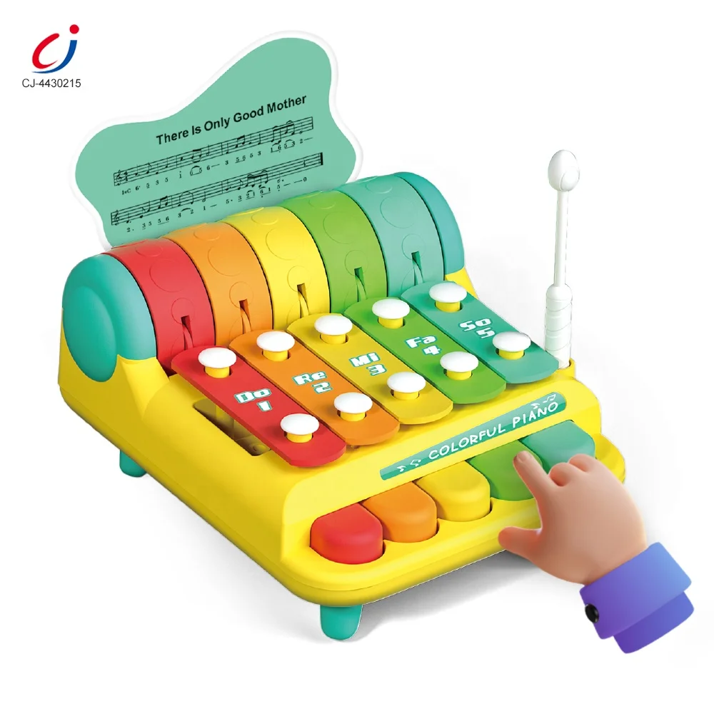 Chengji plastic xylophone instrument toy baby early educational rainbow musical organ keyboard knock piano xylo toy
