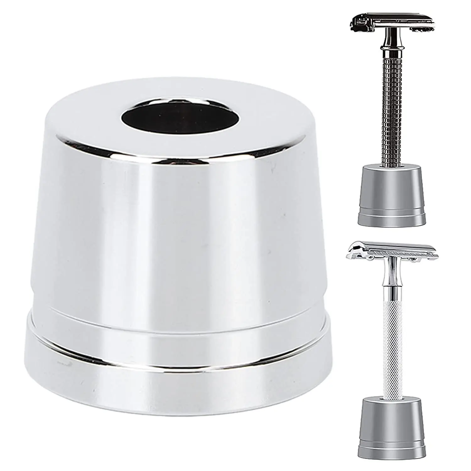 Safety Razor Stand Stable Holder Aluminium Alloy Razor Stand  Holders Toothbrush Base Razor not included