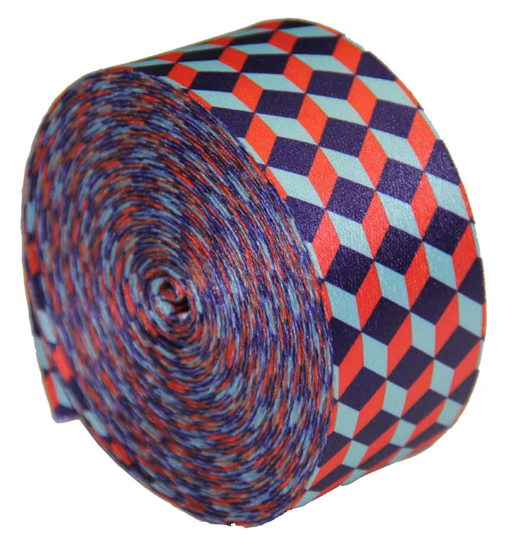 high quality 3D square pattern polyester printed webbing belt strap 1.5'/2'