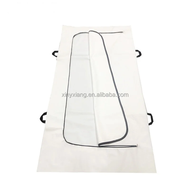 Factory custom Heavy duty PVC Body Bags, Heavy Duty PEVA Waterproof Durable Handles corpse funeral body bag