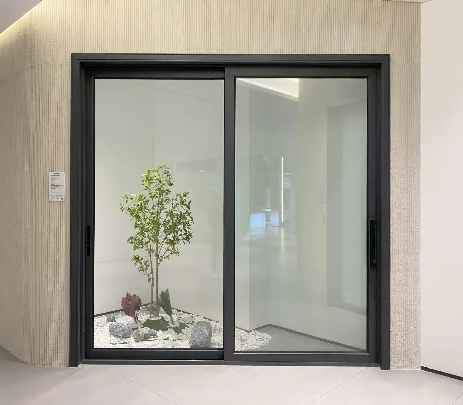 REDOAK Residential System Double Glass Trackless Aluminum Luxury Doors and Windows Image Automatic Sliding Doors Prices