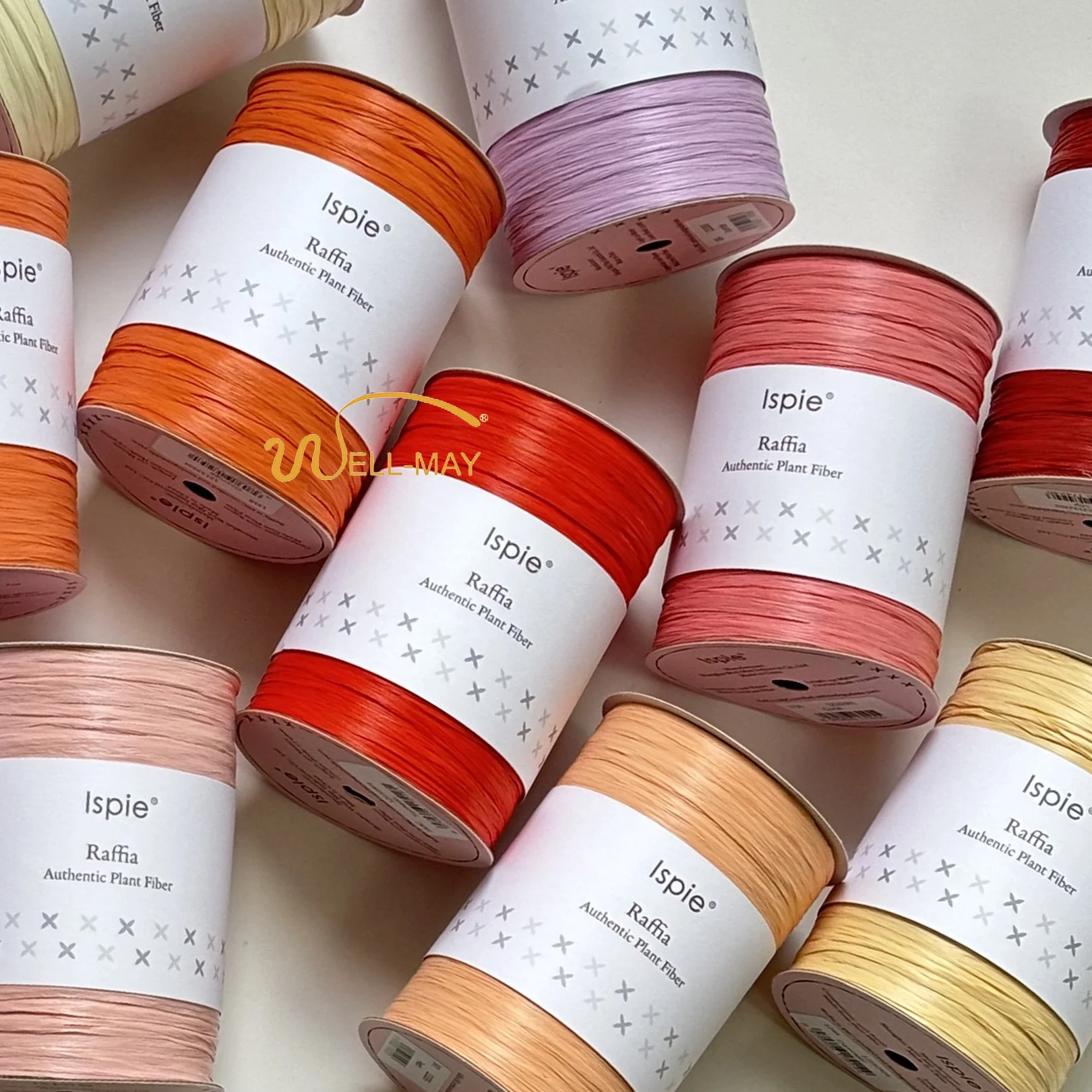 ISPIE rayon raffia fancy knitting yarn 250M