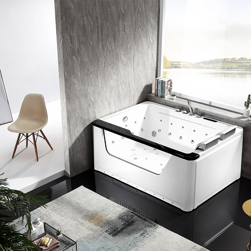 NTH массажная ванна, современный простой дизайн, роскошная отдельно стоящая гидромассажная Ванна для 2 человек с панелью управления