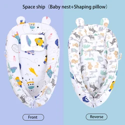 Reversible Co Sleeping Baby Lounger Portable Baby nest Ultra Safe Feeling to Cuddle Newborn Protect Infant Spine Crib&Bassinet