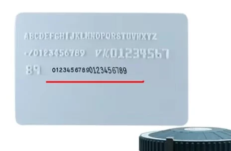 Manual Cards Embossing Machine PVC Card Embos Sing Machine Plastic Card