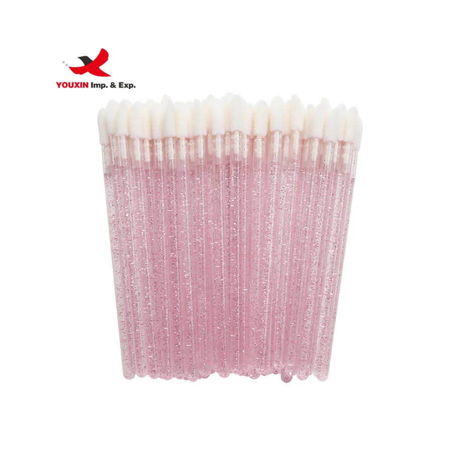wholesale 50 pcs Disposable Lip Brushes Micro Brushes Mascara Cleaning Eyelash Brushes
