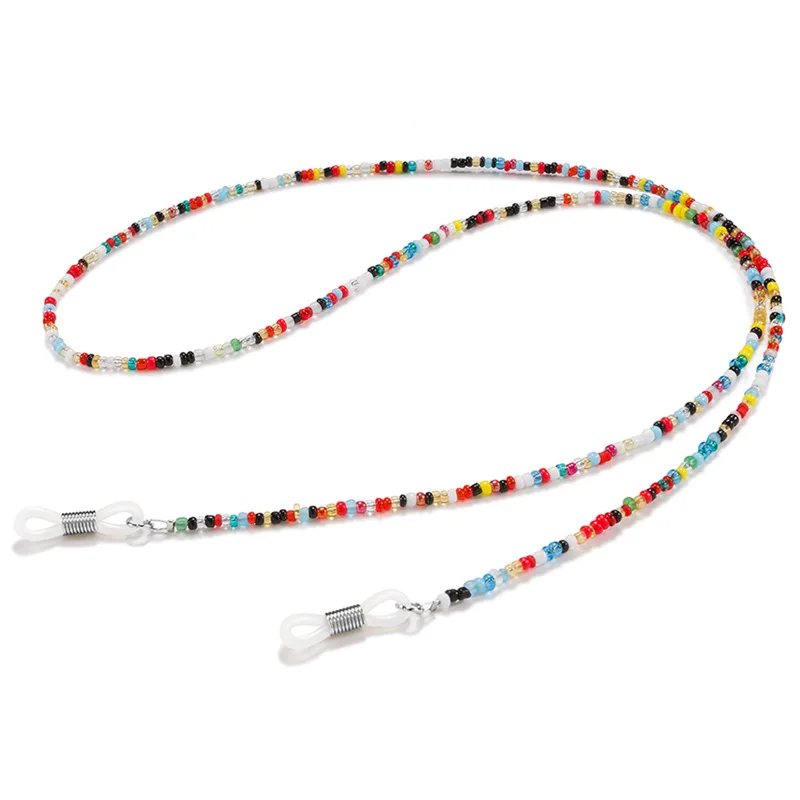 Fashion Seed Beaded Masking Chain Eyewear  Neck Straps Reading Glasses Chain Sunglasses Cord