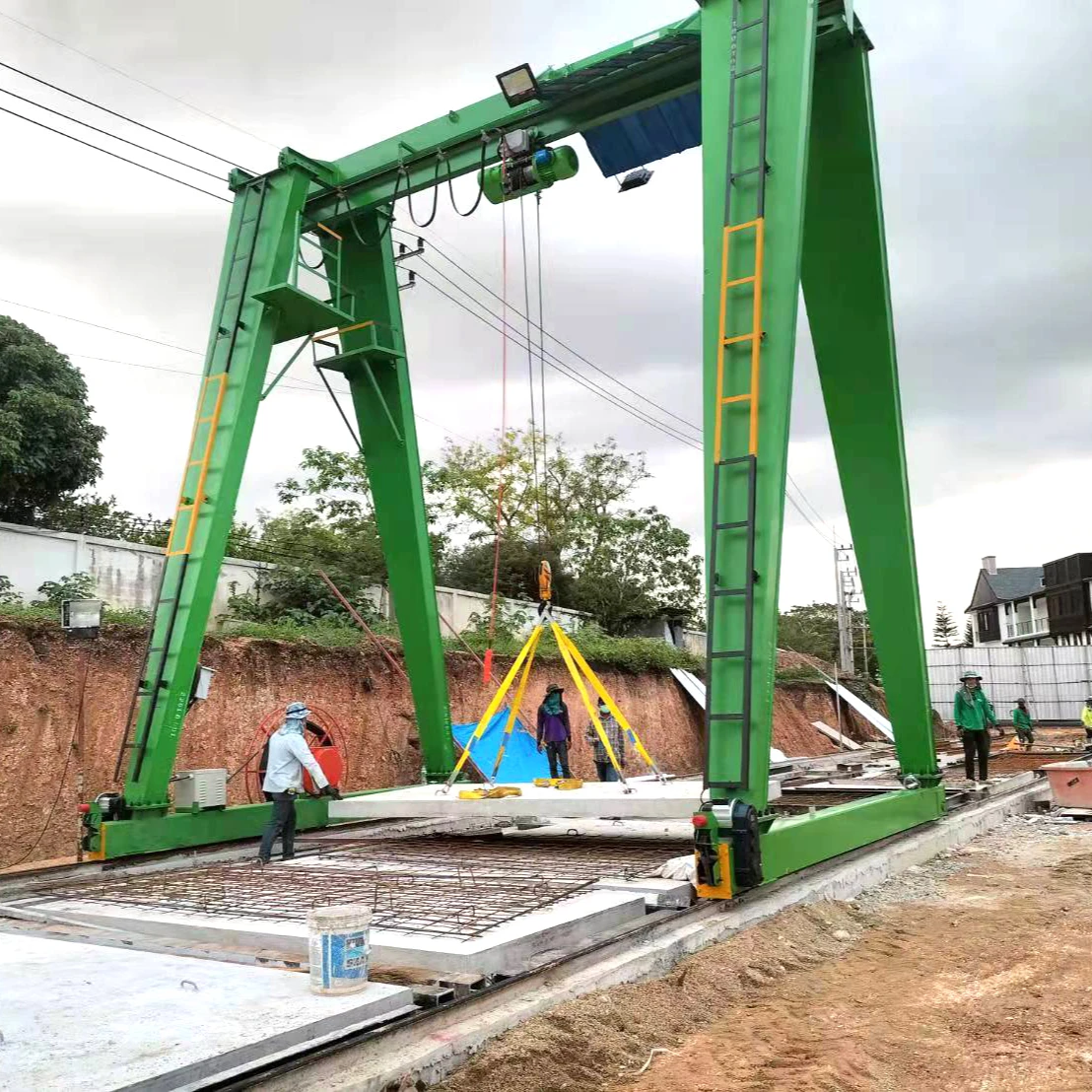 Single Girder 2 ton 5 ton 10 ton 20 ton 30 ton Rail Mounted Cantilever Gantry Crane to lift marble